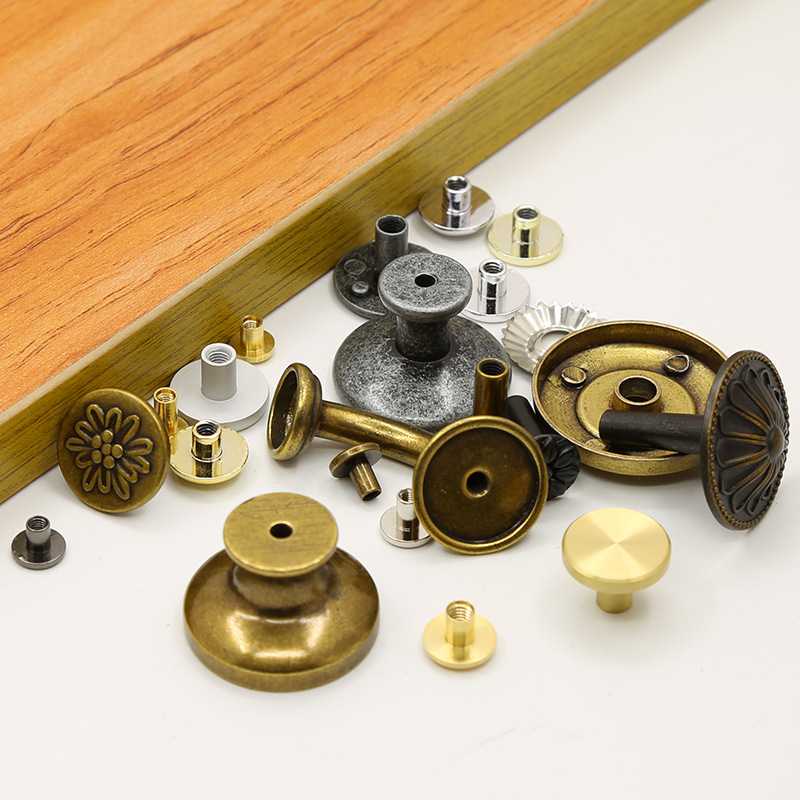 新款直销纯黄铜皮拉手配件皮拉手五金件螺丝把手皮拉手扣家具五金