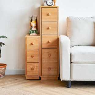 新款直销床边夹缝柜20cm实木床头柜可移动缝隙收纳柜沙发超窄角落