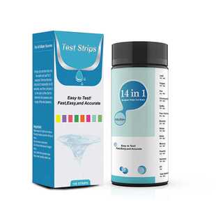 新款直销万成生物14合1水质测试纸生活健康饮用水PH跨境重金属多