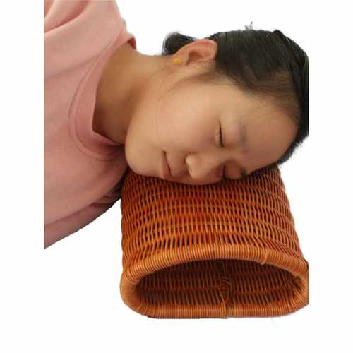 新款直销xyt夏凉枕头护颈椎枕头偏硬透气护颈PE藤枕可水洗枕头手