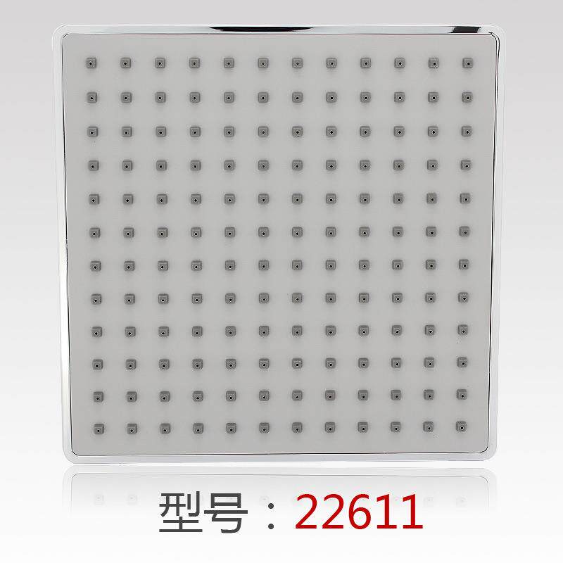 新款直销跨境淋浴方型顶喷花洒 卫浴工厂ABS八寸电镀花洒头洗澡喷