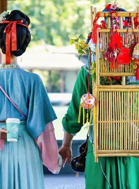 古风户外集市宁采臣同款卖