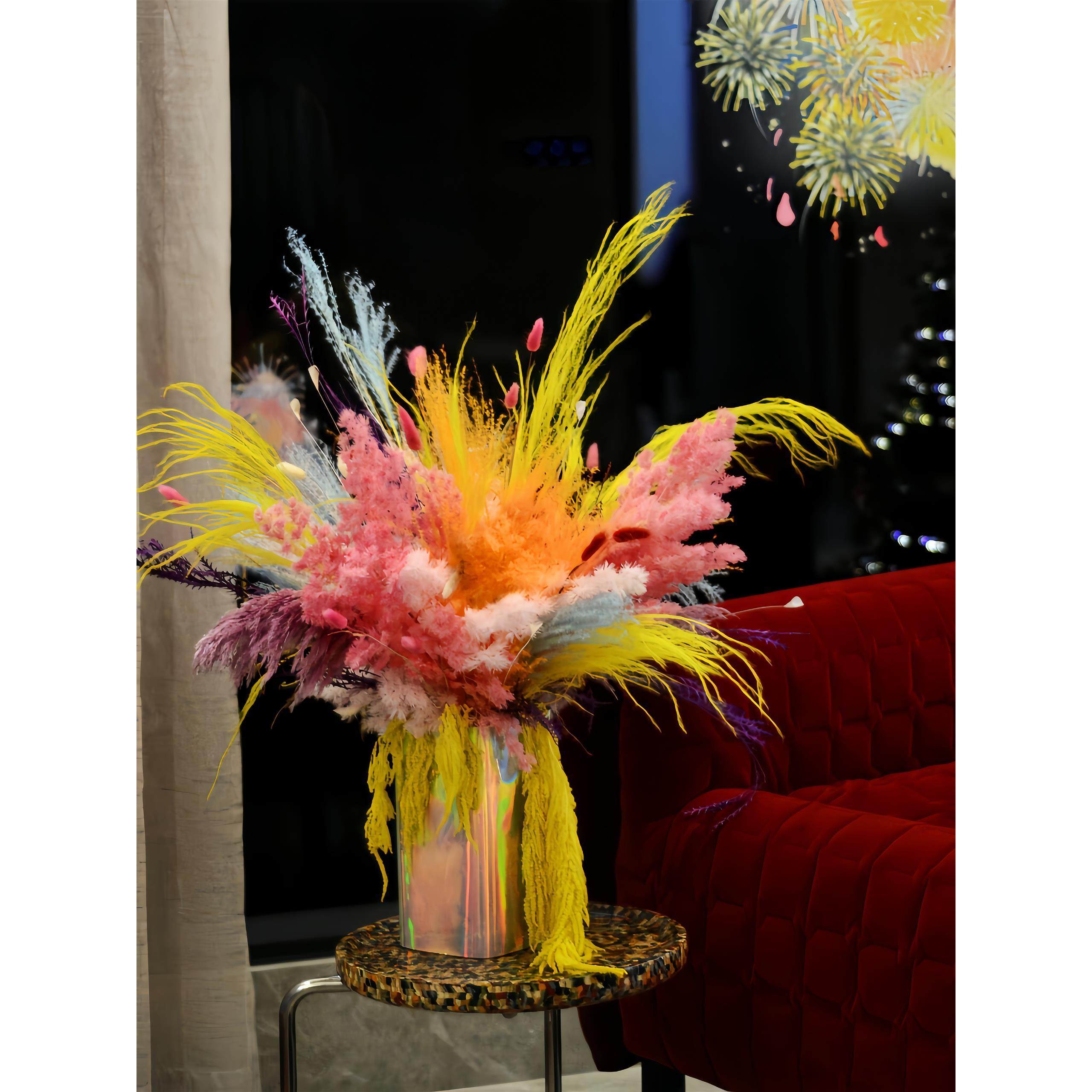 【白日焰火】永生花diy材料包仿真花春节元旦圣诞节氛围装饰摆件,鲜花速递/花卉仿真/绿植园艺,永生花,淘宝优惠券,粉丝福利购,淘宝优惠卷