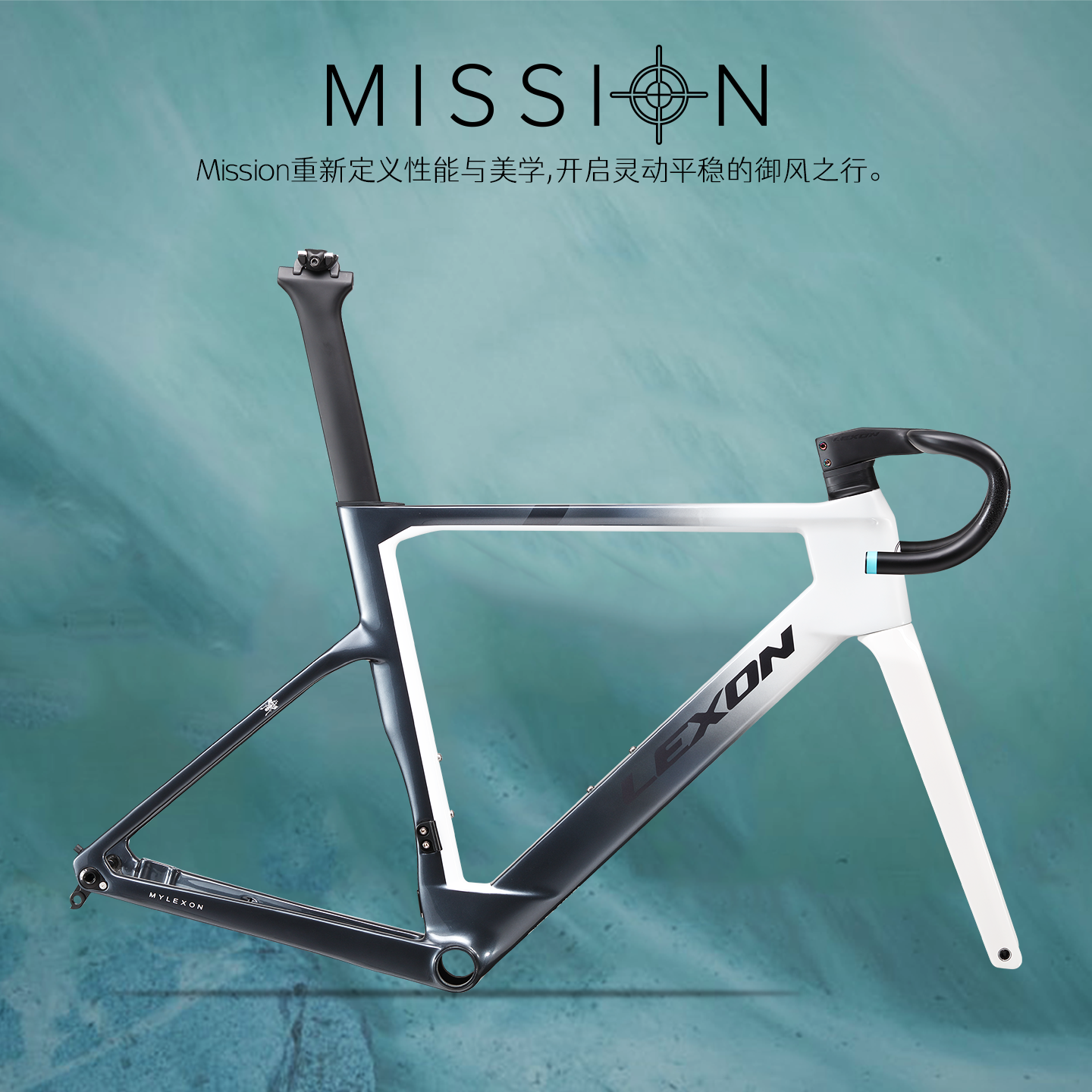 Lexon碳纤维公路车架 公路自行车隐藏走线轻量化超轻超硬车架