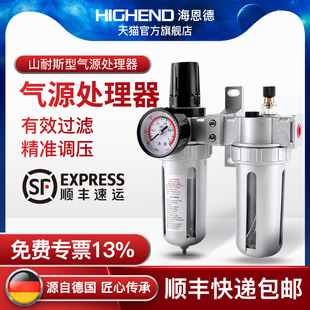 400空压机气源处理器调压阀 300 山耐斯型油水分离过滤器SFC R200