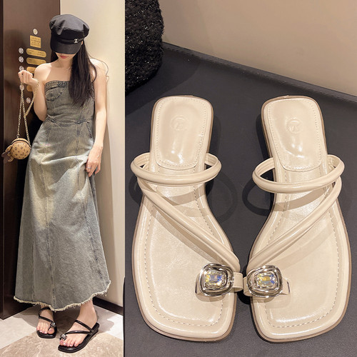 网红时尚套趾凉拖鞋女夏外穿