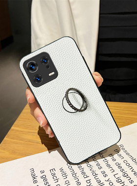适用小米15Pro手机壳Civi3防摔civi5指环扣14T旋转支架15Ultra新款Civi4荔枝纹Civi4情侣款Civi1S时尚14Ultr