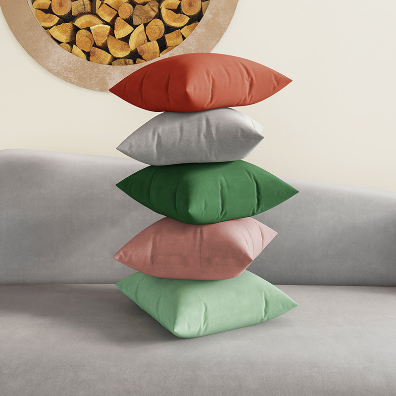 纯色现代靠垫沙发抱枕套办公室靠背床上靠枕方形靠垫套含芯抱枕|ruв категории домашний ткань, подушка/подушка - от Buy2taobao.com для оказания профессиональной услуги покупки агента Taobao