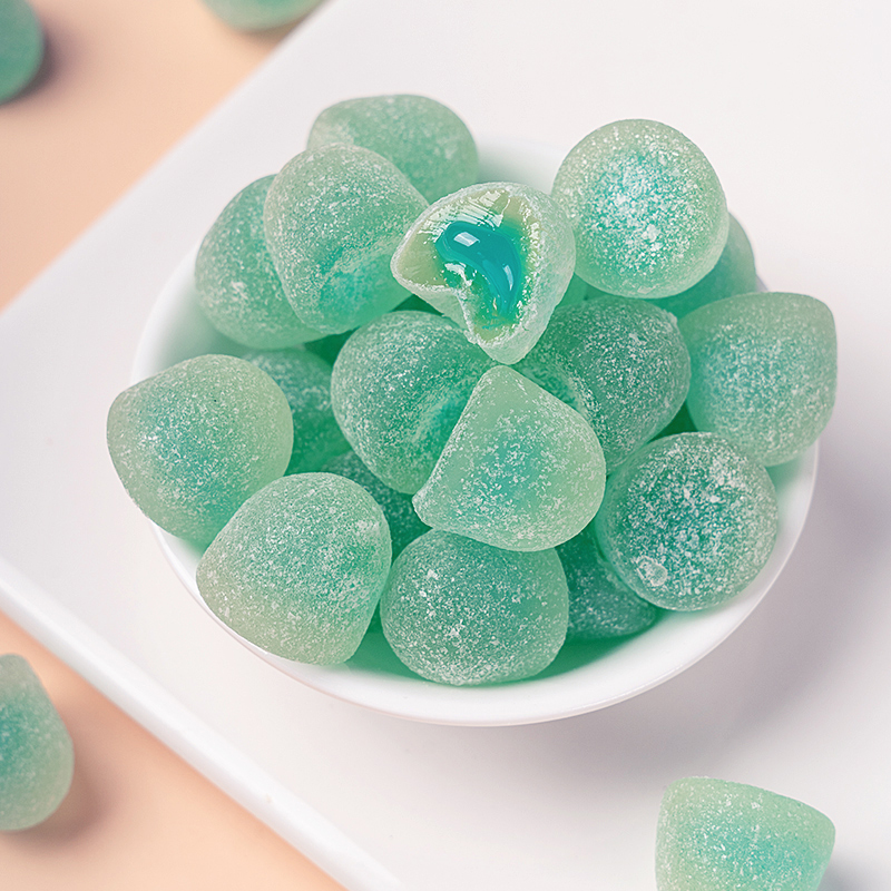 奇峰铁盒爆浆软糖强劲薄荷