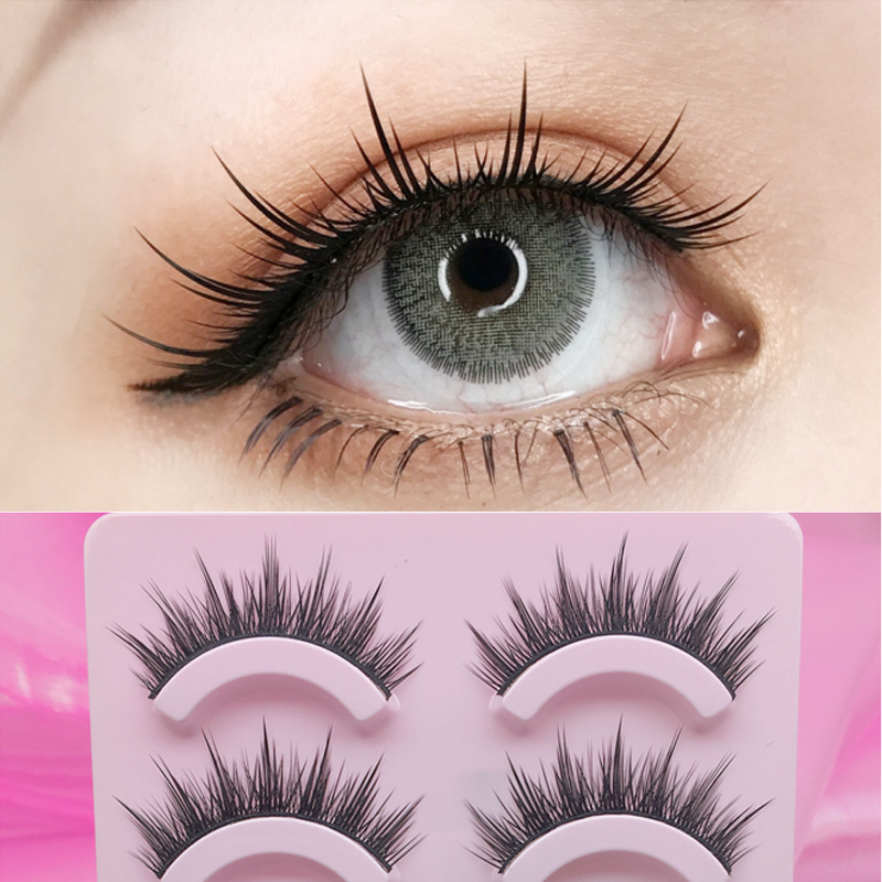 舞台妆芭比硬梗可撑双眼皮假睫毛