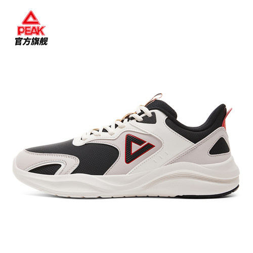 匹克轻跃态极跑步鞋男鞋黑色轻质缓震回弹慢跑鞋软底走路运动鞋子