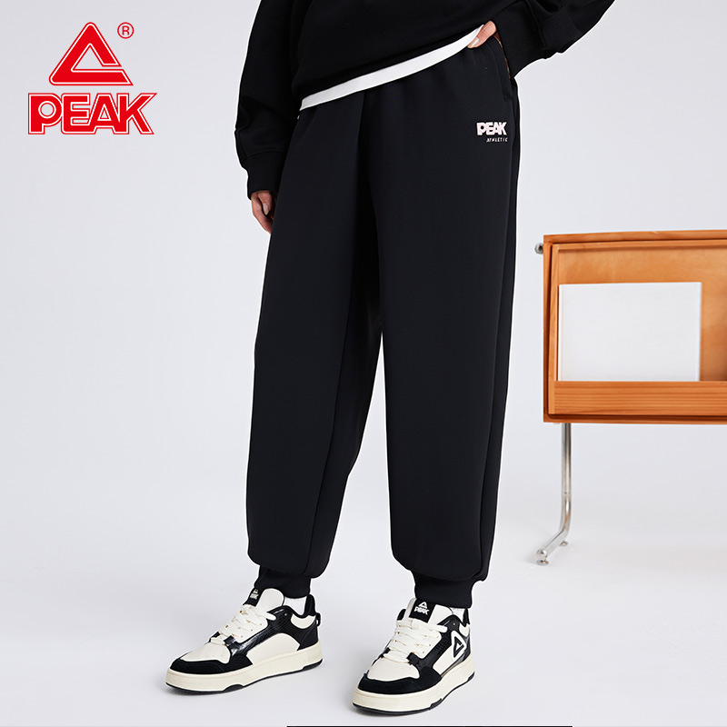 匹克针织长裤新款户外防风保暖舒适运动裤女款休闲跑步裤官方正品