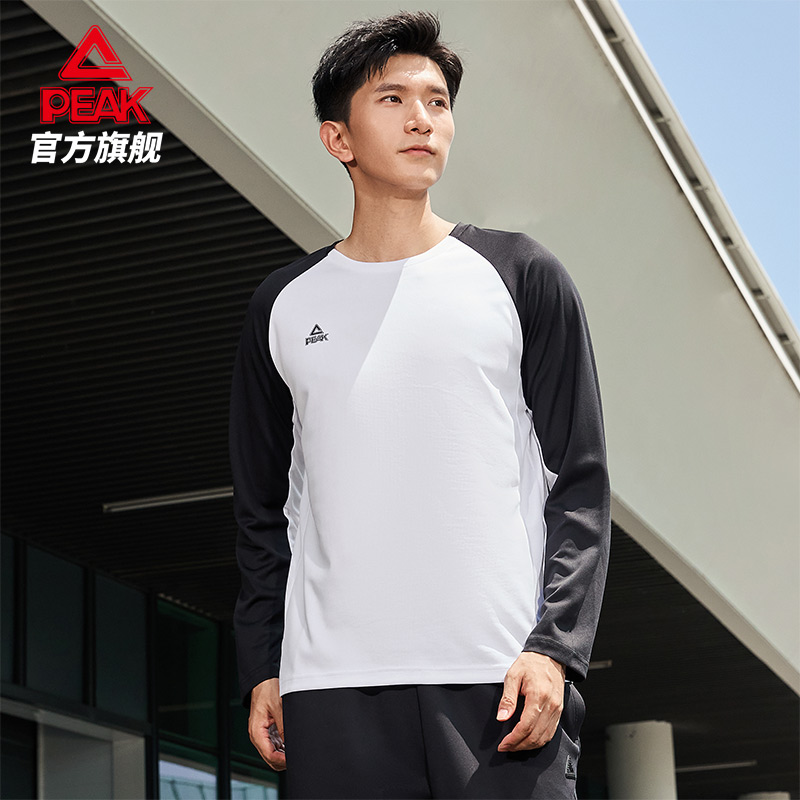 匹克速干圆领长袖T恤跑步服