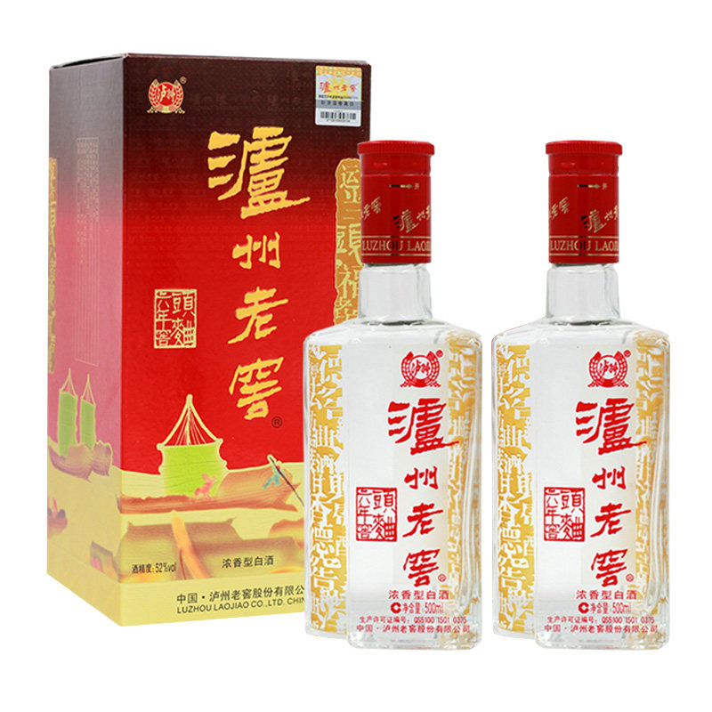 泸州老窖 六年窖头曲酒09版 浓香型 52° 500ml*2双瓶装怎么看?