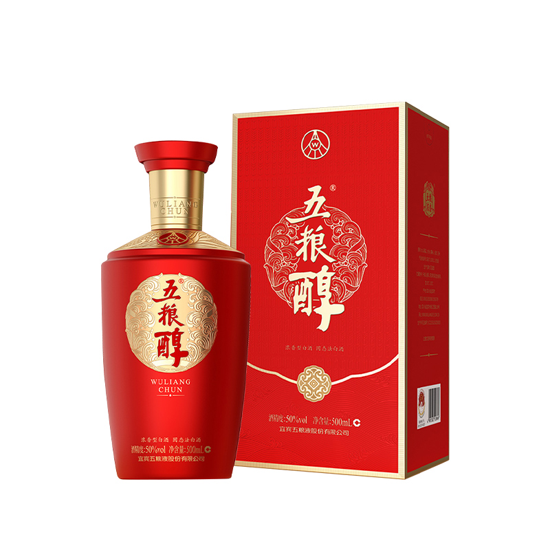 五粮醇 金红装 50度 500ml浓香型白酒 送礼自饮