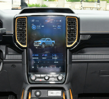 适用23款江铃福特-游骑侠Ranger12.1寸导航防指纹软钢化膜 水凝高清防刮防爆防反光贴膜