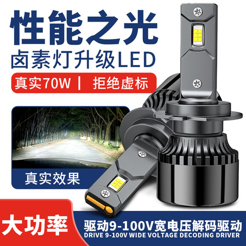 茗资汽车LED大灯远光近光灯