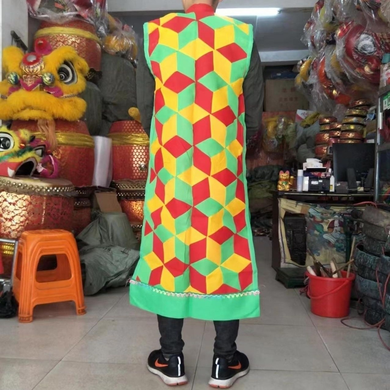 特卖二十四真人服装双龙无袖龙袍法衣八卦道袍功法衣朝衣香衣用品