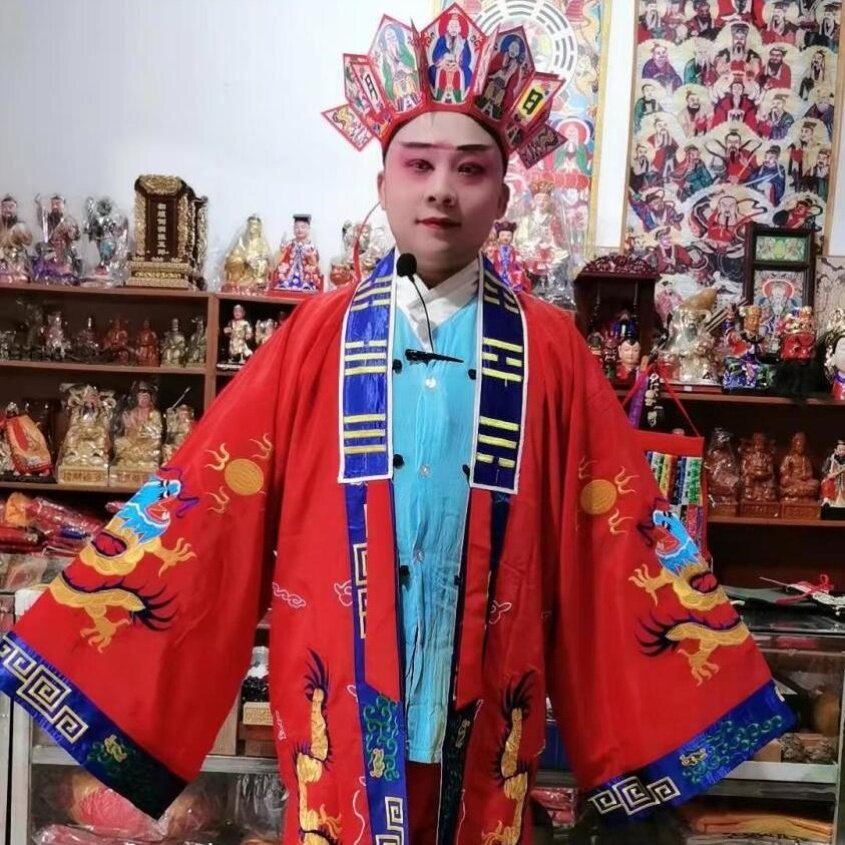特卖四季僧服冠扎长褂道系衣服道衣道袍五龙高功丝布刺绣道长道家