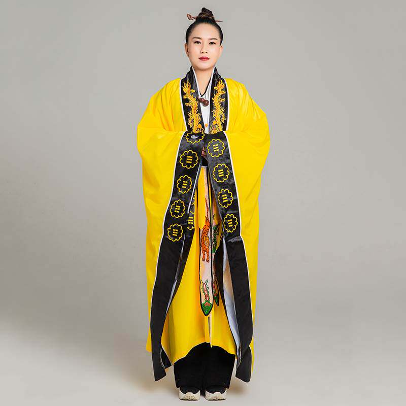 新款道袍长袍男女高功道家法衣道士三清经衣正一汉服服装衣服用品