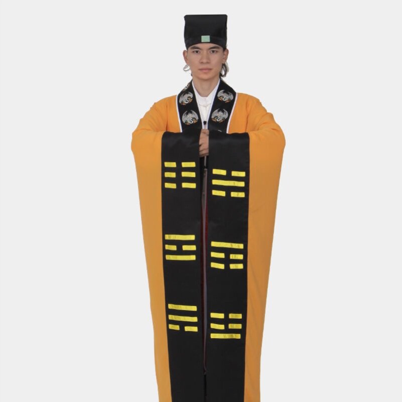 特卖夏季道士服太极八卦仙鹤经衣道袍高功无花法衣男法器法会薄款