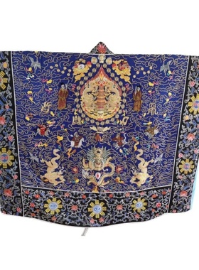 特卖宝蓝色复原清代老法衣道家高功法衣道士服班衣霄台衣经衣道袍