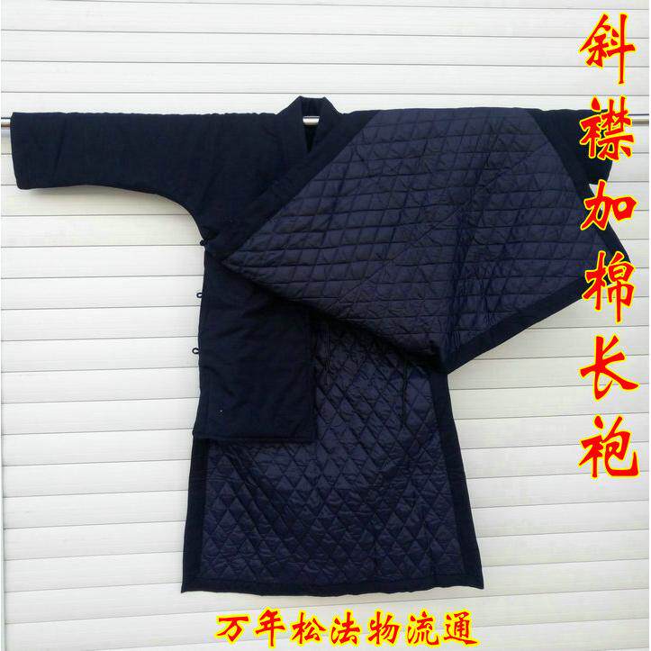 特卖对襟棉道服道士冬季道袍棉衣道装 棉袍 长褂 长袍加厚棉道袍