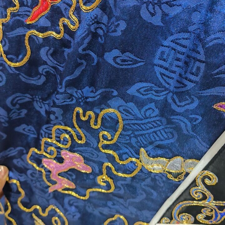 特卖宝蓝色纱款复原清代老法衣道家高功法衣道士服班衣霄台衣经衣