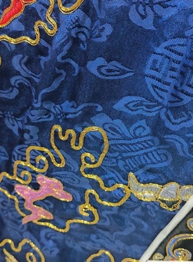 特卖宝蓝色纱款复原清代老法衣道家高功法衣道士服班衣霄台衣经衣