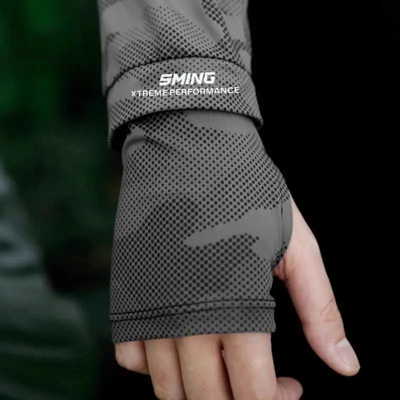 防晒袖套男夏季防紫外线遮阳宽松手袖户外骑行钓鱼护手臂冰丝套袖