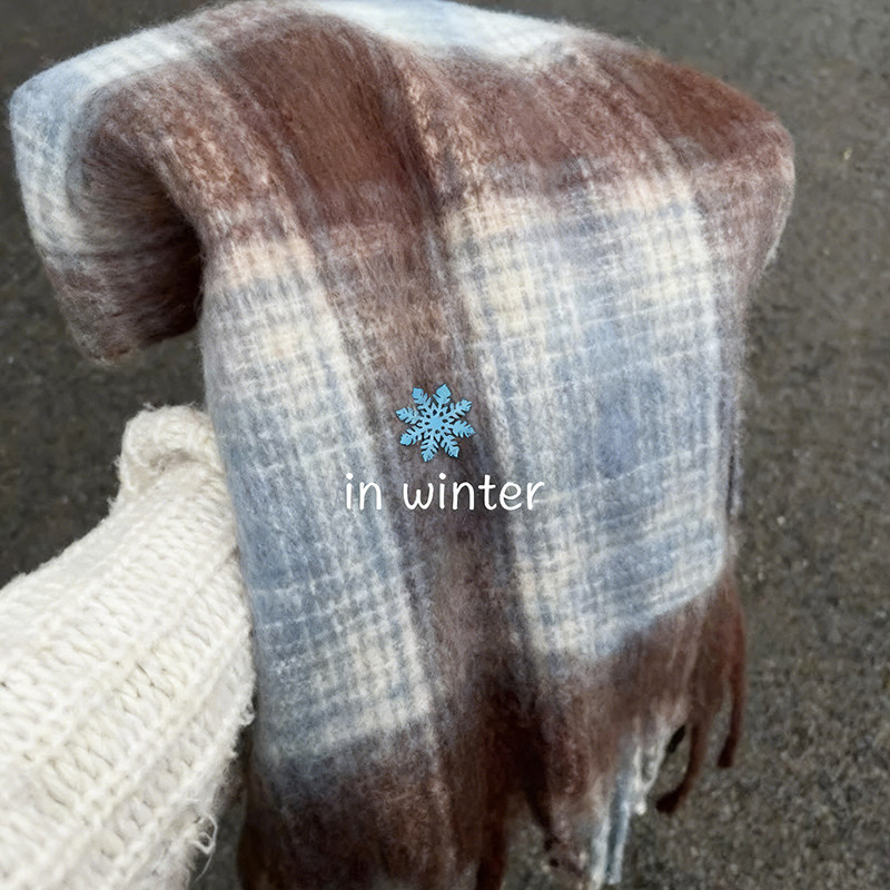 蓝咖色围巾女冬季韩系氛围感毛绒围脖护颈保暖披肩高级感2025新款,服饰配件/皮带/帽子/围巾,围巾/丝巾/披肩,淘宝优惠券,粉丝福利购,淘宝优惠卷