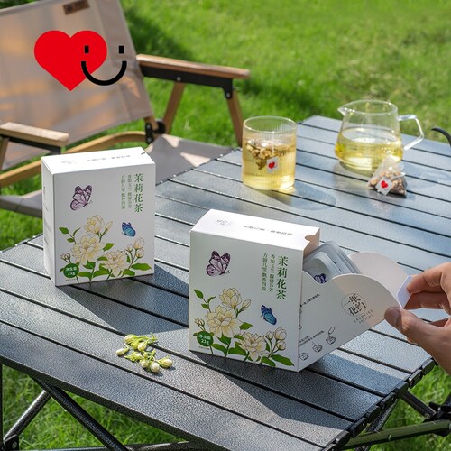【一纸花约】茉莉花茶清香窨花工艺花茶袋泡茶冷泡茶独立小包装