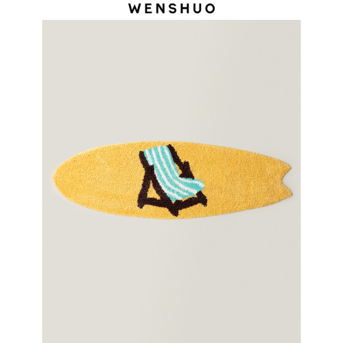 WENSHUO簇绒冲浪板潮流地毯