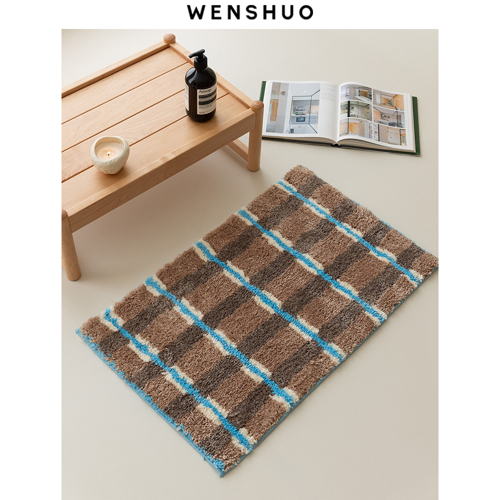 WENSHUO簇绒美拉德家用床边地毯