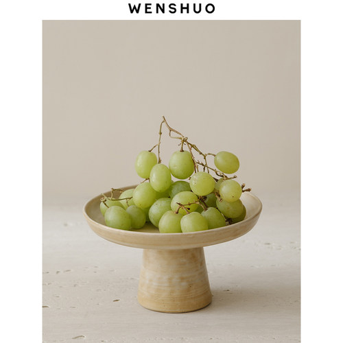 WENSHUO法式陶瓷高脚水果点心盘