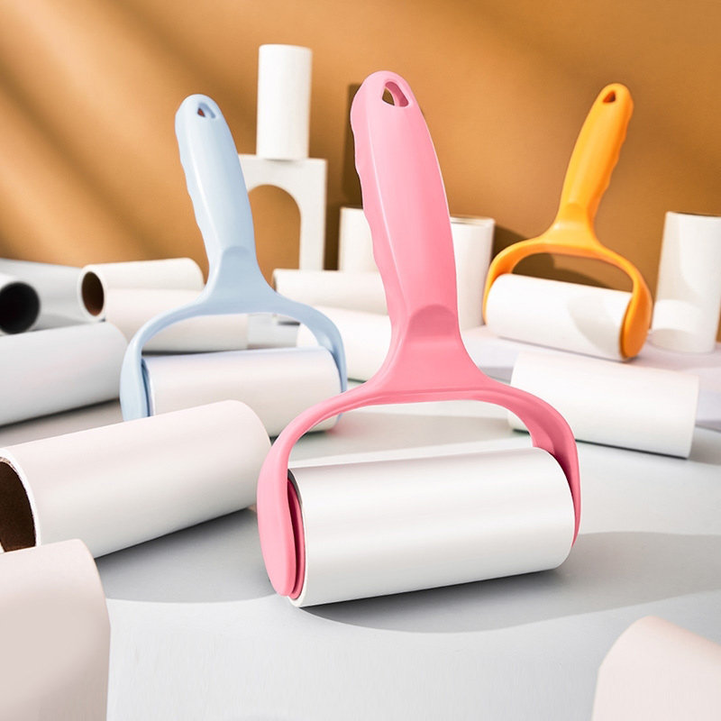 滚筒粘毛器可撕式粘毛神器衣物粘尘黏灰除毛毡滚刷衣服吸毛替换纸