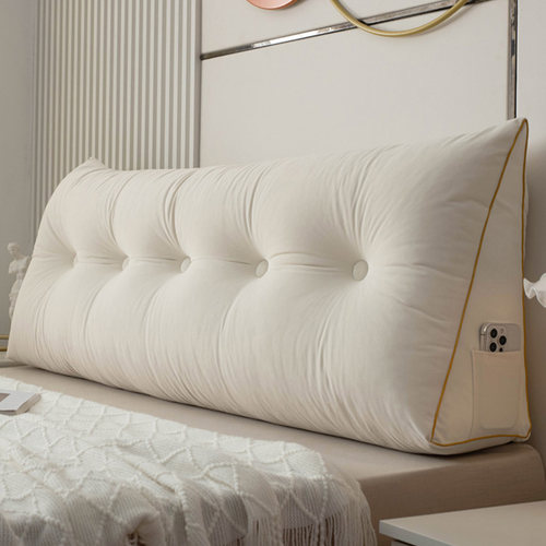 床头靠枕卧室床上靠垫加高榻榻米大靠背三角款学生宿舍防撞护腰枕