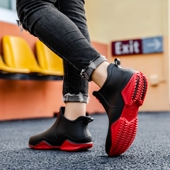 男短筒秋冬胶鞋 水鞋 套鞋 德系雨鞋 雨靴女防滑防水厨房洗车钓鱼鞋 男