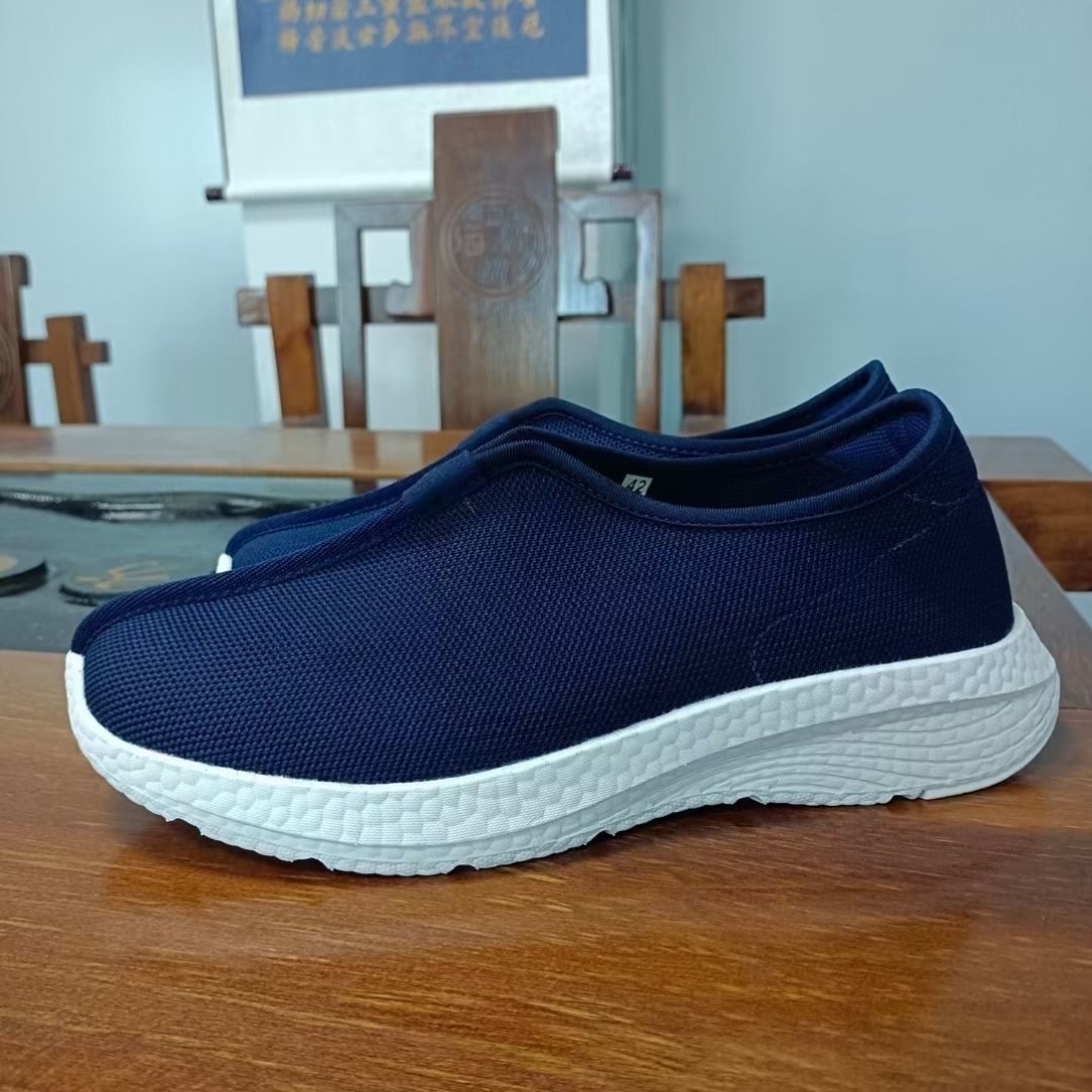 新式僧人鞋春秋夏季新款春夏厚底怀旧和尚出家人软底夏秋网面僧鞋