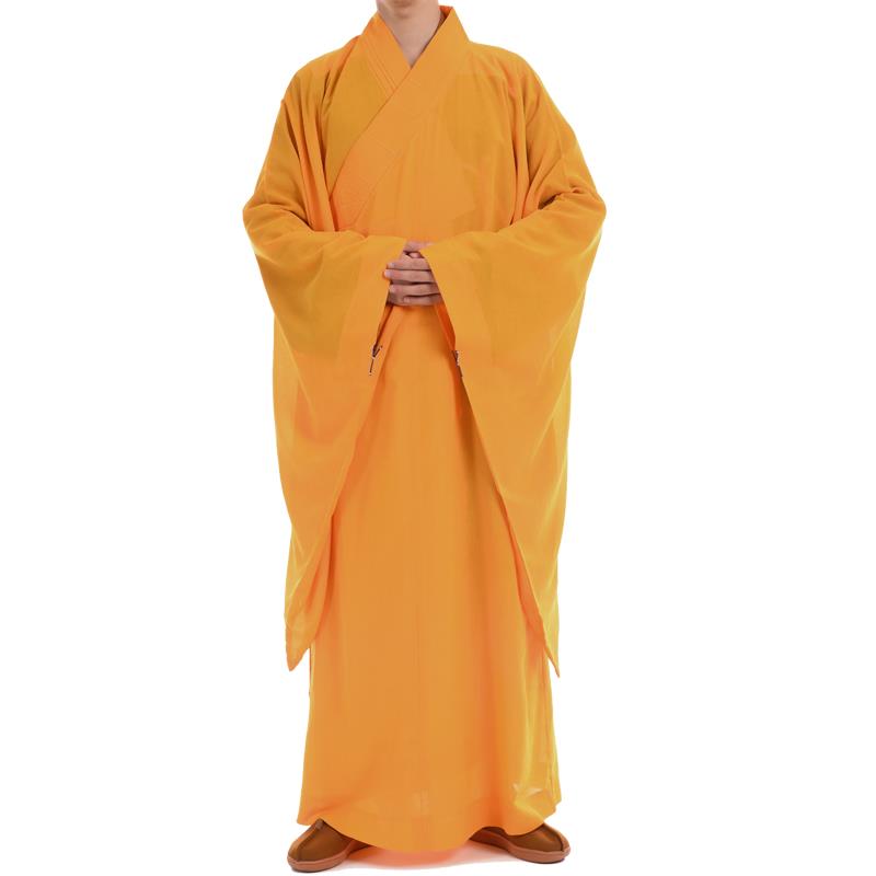 优选台湾芭黎进口面料海青居士服女海清服男出家人海青僧服透气垂