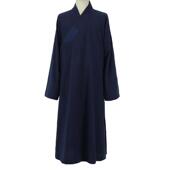 优选远尘高档竹节棉长褂四季 大褂出家人棉麻僧服男女款 僧人僧衣长