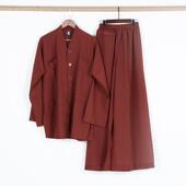 台麻短褂男套装 优选僧服夏季 薄款 透气僧衣僧人比丘尼女小褂春