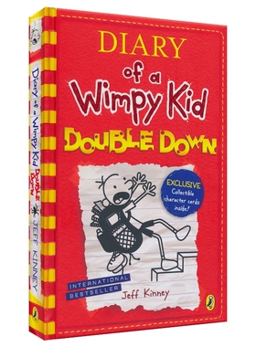 【自营】Diary of a Wimpy Kid 11 Double Down 小屁孩日记 11 儿童漫画日记 地道英语 课外幽默读物 英文原版进口图书