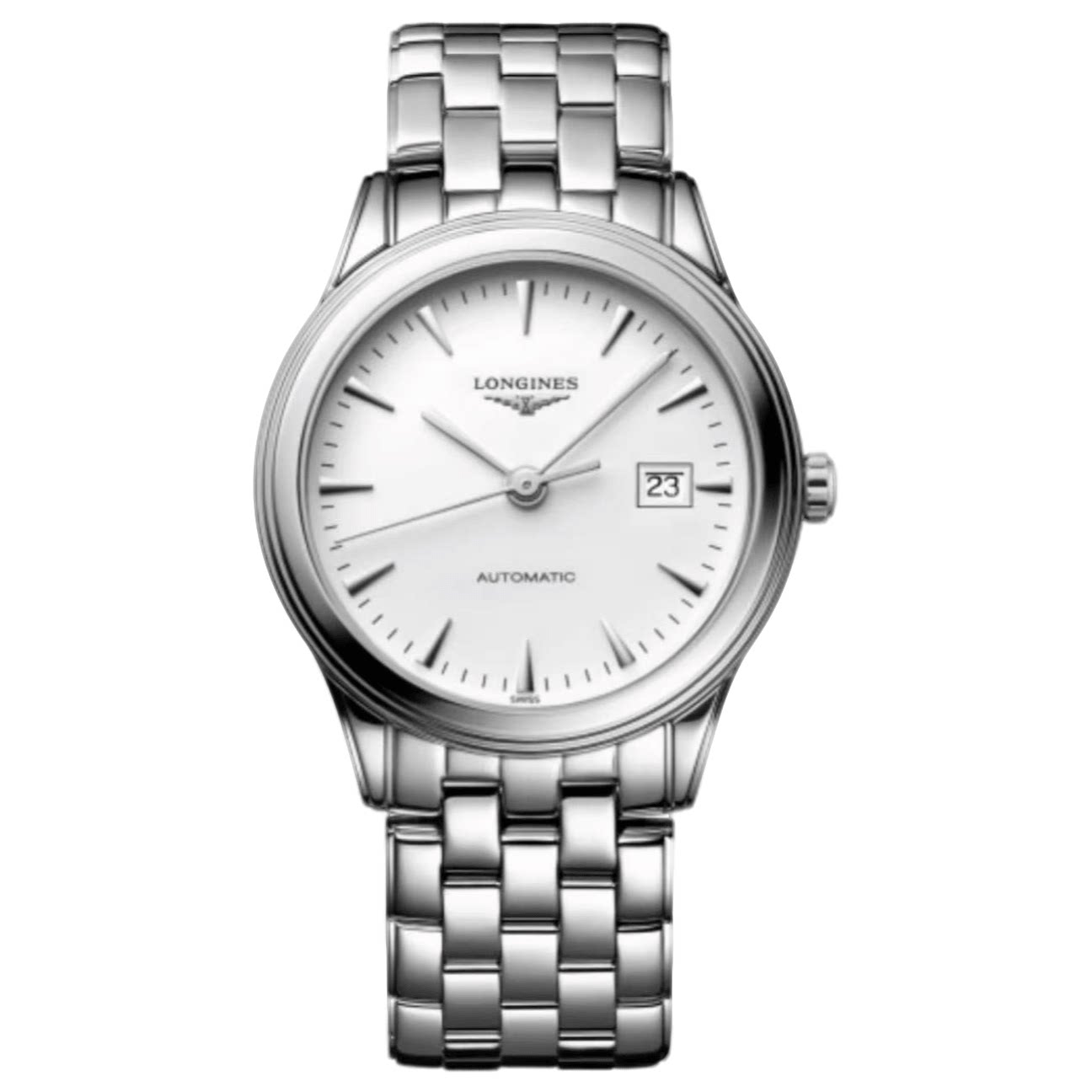 【自营】中古99新浪琴/军旗系列/38.5mm/白盘钢带/男士/经典简约