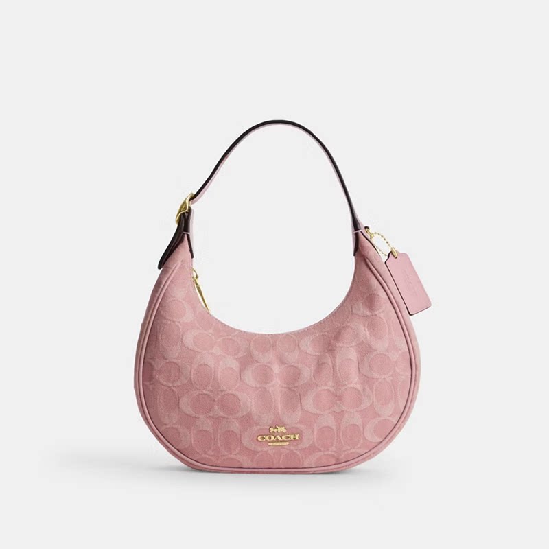 COACH蔻驰单肩包品牌徽标中号
