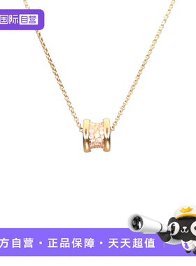【自营】中古98新Bvlgari/宝格丽B.ZERO1小蛮腰项链满钻18K玫瑰金