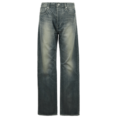 【自营】KENZO新品男士棉质磨白宽松日常休闲百搭牛仔裤长裤直筒