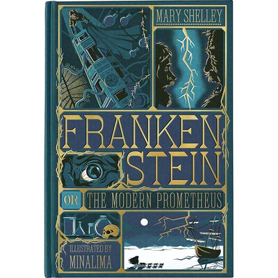 【自营】预售 弗兰肯斯坦 MinaLima版 Frankenstein MinaLima Edition 英文原版 Mary Shelley 哥特式恐怖故事