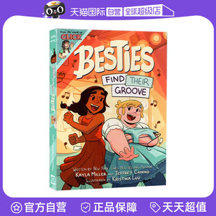 【自营】英文原版 Besties: Find Their Groove 儿童奇幻冒险漫画书小说 畅销书作家 Kayla Miller