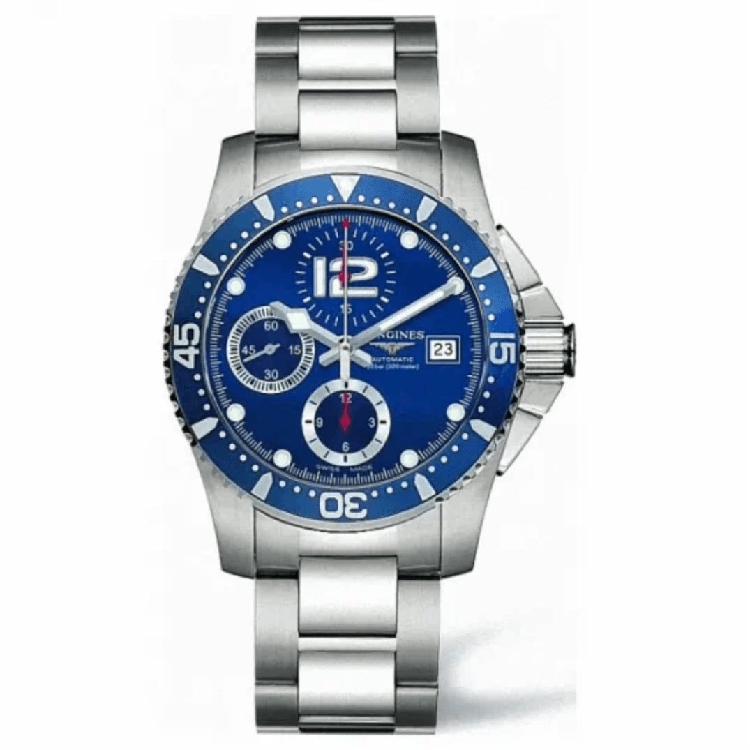 【自营】中古99新浪琴/康卡斯计时/41mm/300米防水 瑞士男表 夜光
